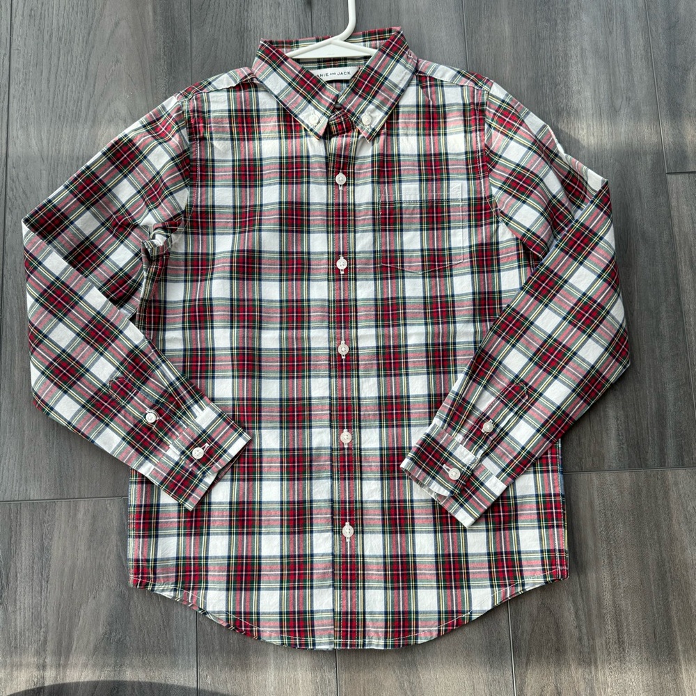 NWT Janie & Jack Button Down Shirt 7 yr